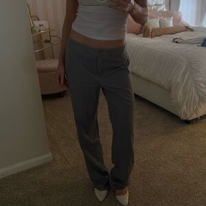 Vintage Anne Klein Low Rise Pin Stripe Trousers